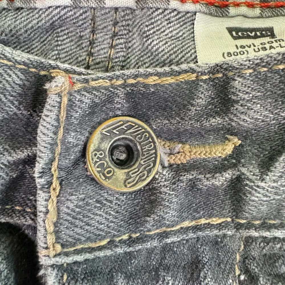 Levi Skater Jorts Youth 16 Regular Grey Carpenter Wide Leg Shorts 90s Grunge W28